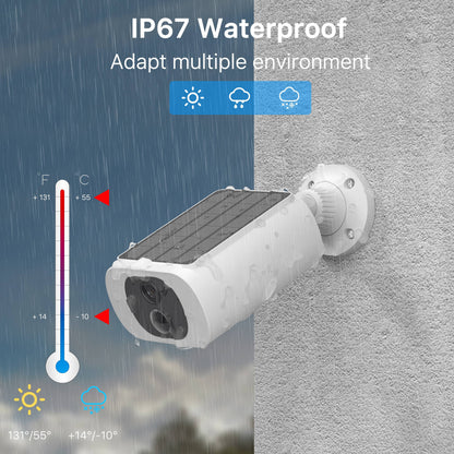 Wireless Outdoor Security Cameras with Motion Detection & Night View