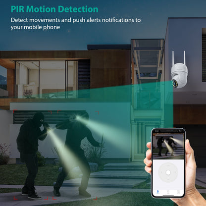 Wireless Outdoor Security Camera WIFI HD PTZ Night Vision