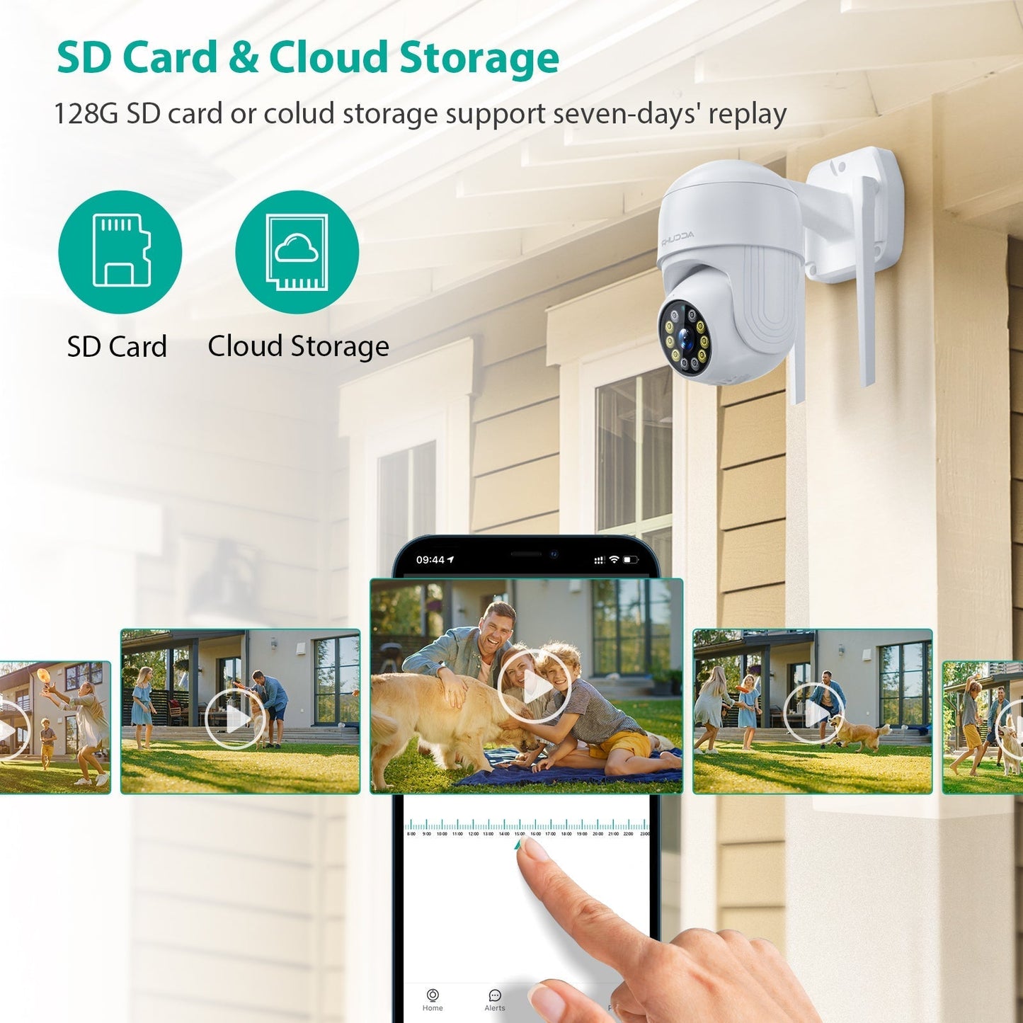 Wireless Outdoor Security Camera WIFI HD PTZ Night Vision