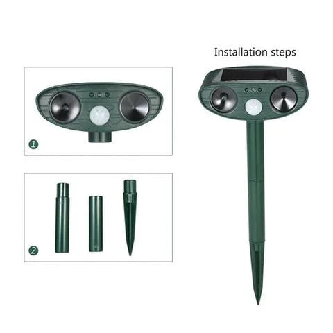 Outdoor Motion Sensor Animal Repellent 4 Piece Set