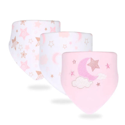 Niedliches Baby-Lätzchen- und Schal-Set – Sanfte Lätzchen mit lustigen Motiven