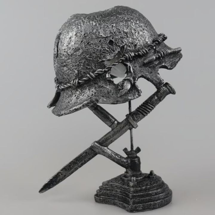 Retro-Schreibtischlampe in Helmform aus Metall – Klassische Vintage-Beleuchtung für Ihr Zuhause
