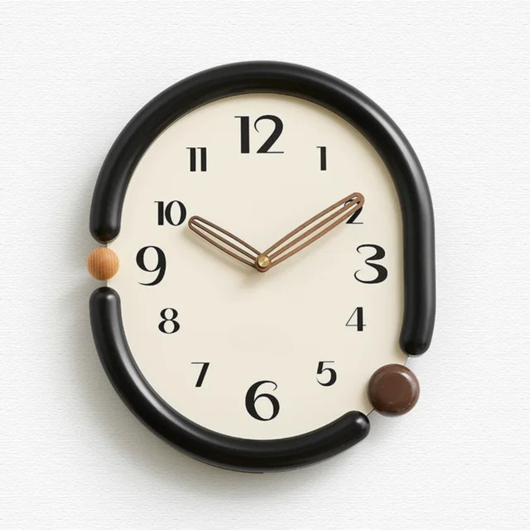 Elegante große Wanduhr