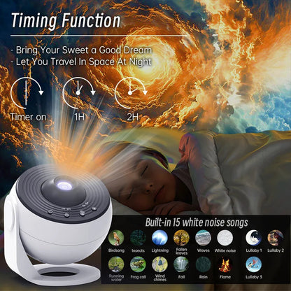 Wireless Star Projector with Built-in Bluetooth Speaker