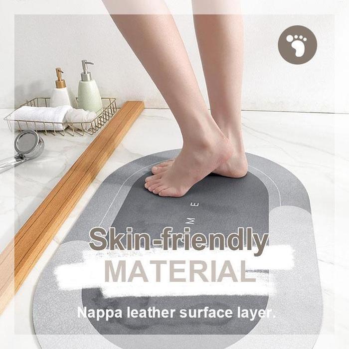 Soft Non Slip Oval Bathroom Mat