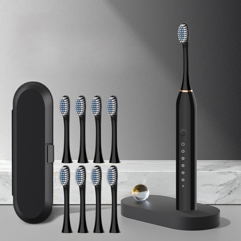 Rechargeable Electric Toothbrush with 5 Settings and 8 Heads - Halri