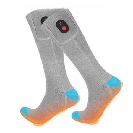 Warme, wiederaufladbare, elektrisch beheizbare Socken für den Winter