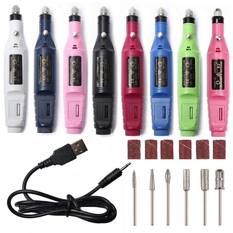 Compact Nail Drill Electric Manicure Kit