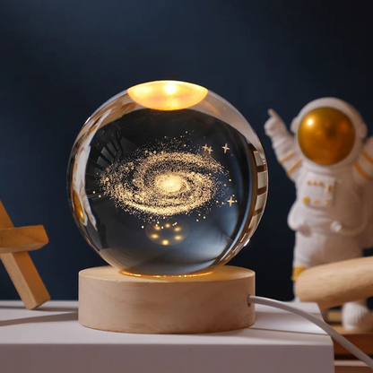 Leuchtendes Galaxie-3D-Kristall-Nachtlicht