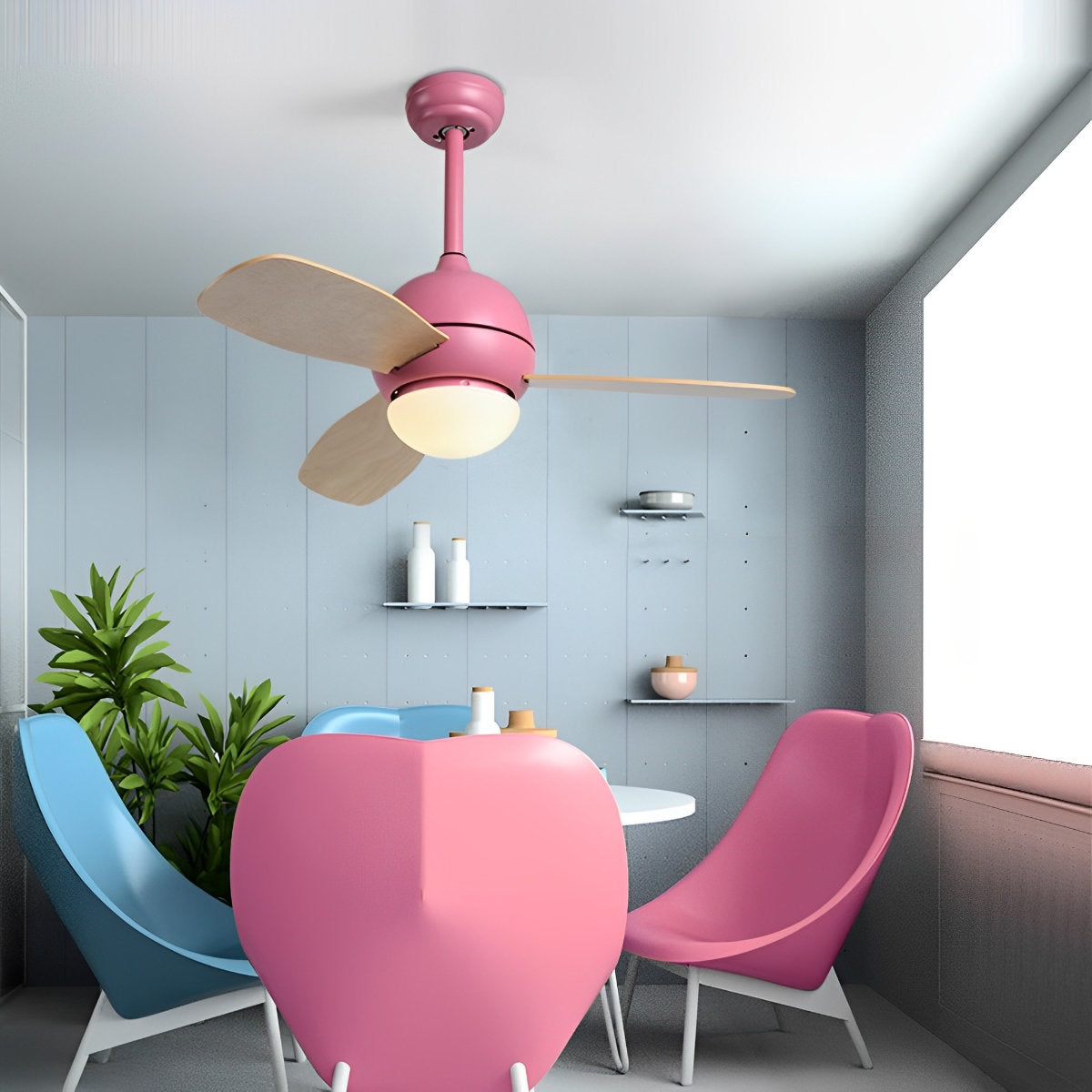 Sleek Modern LED Ceiling Fan with Remote Control