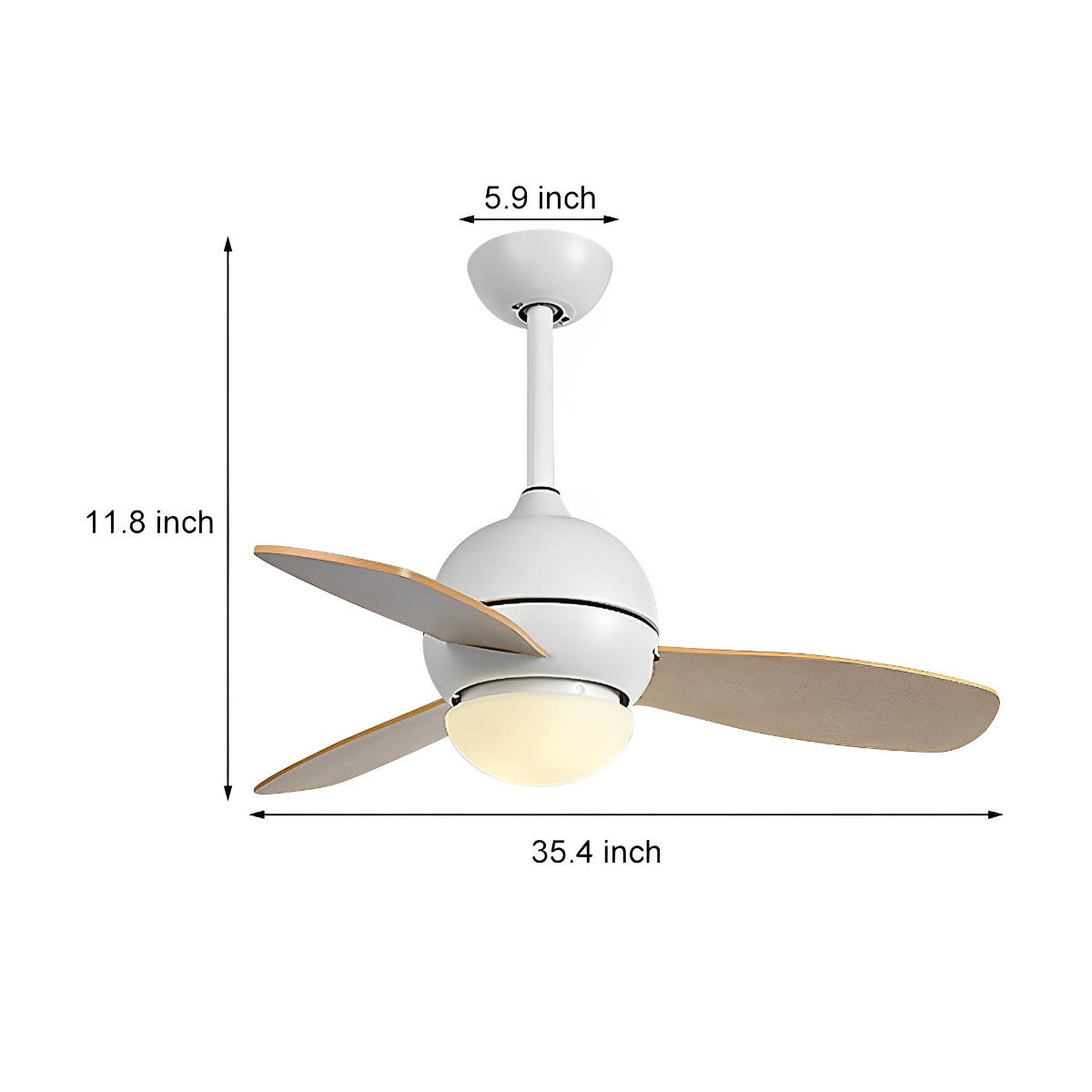 Sleek Modern LED Ceiling Fan with Remote Control