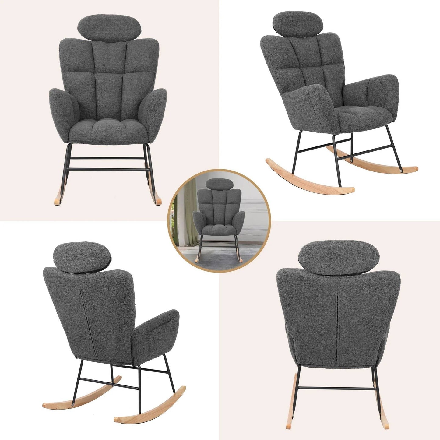 Comfortable Wooden Swinging Chair