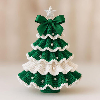 Wunderschöne gehäkelte Mini-Weihnachtsbäume 