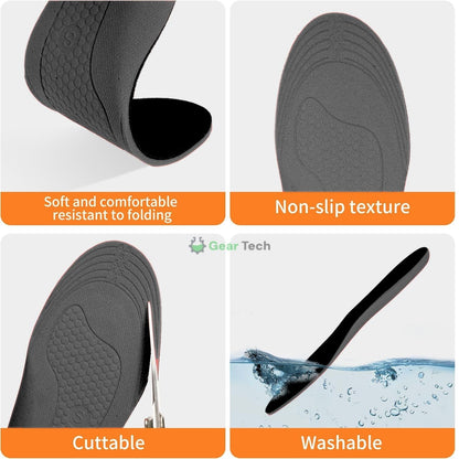 Warm Rechargeable Insoles with USB and Ventilated Style