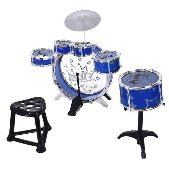 Complete Junior Drum Set with Cymbal and Stool