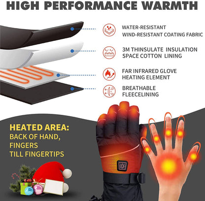 Warm Insulated Heated Winter Gloves