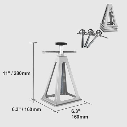 Heavy Duty RV Leveling Jack Set 4pc - Adjustable Steel Stabilizers