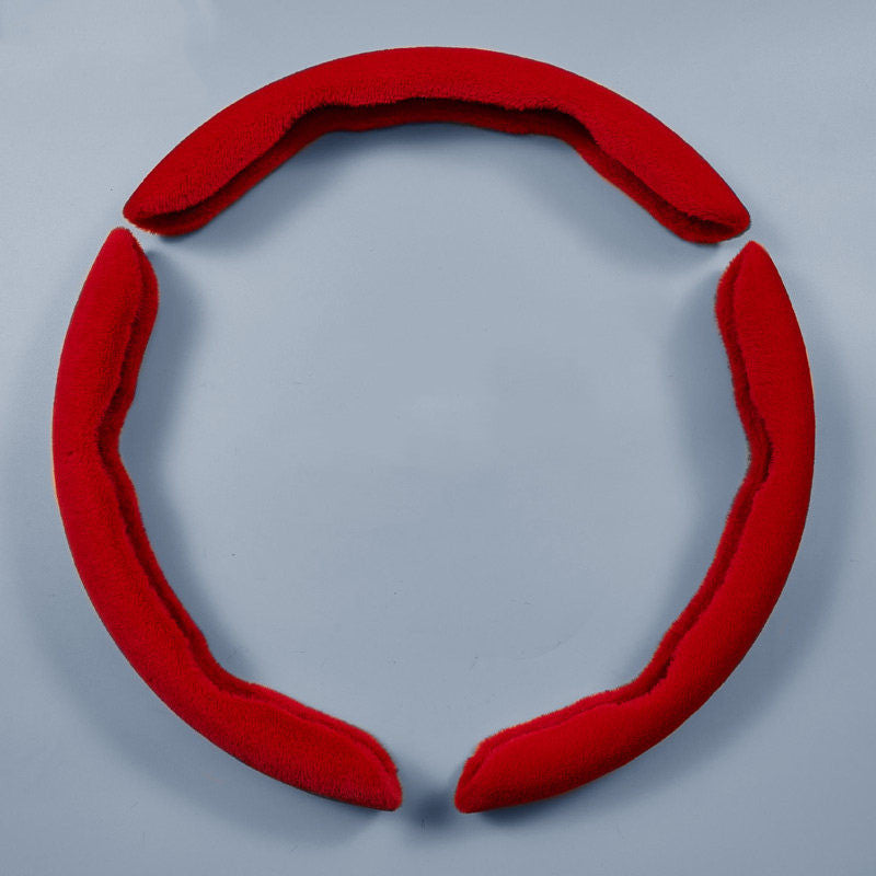 Warmer, flauschiger, rutschfester Lenkradbezug