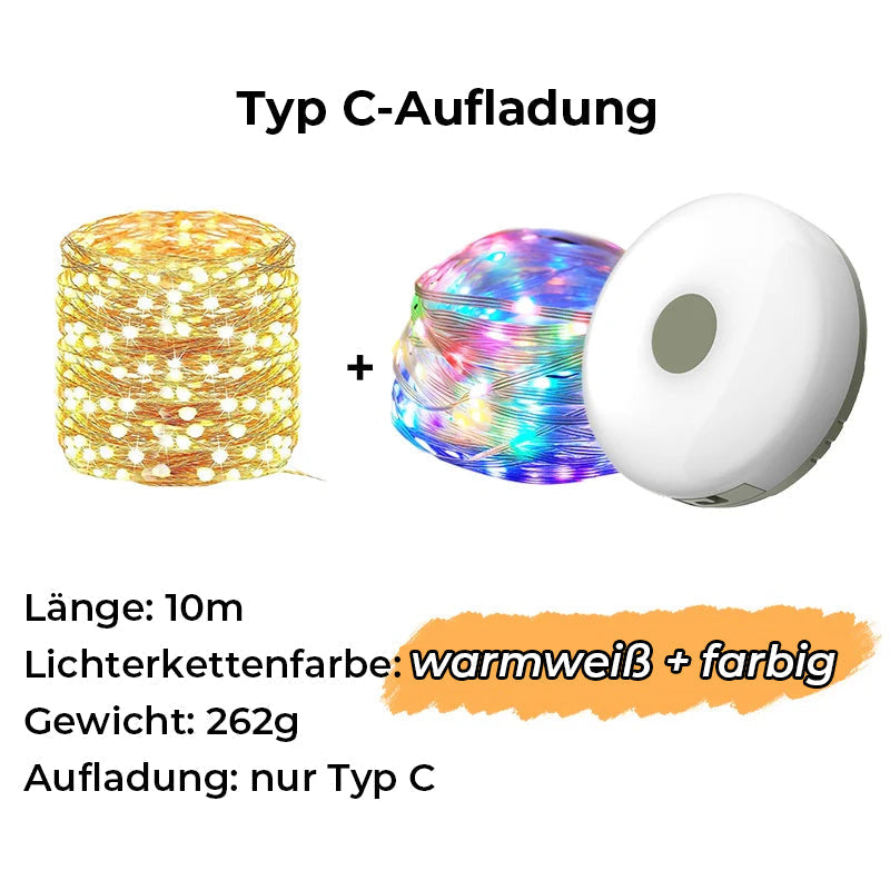 Wasserdichte Lichterkette für den Außenbereich
