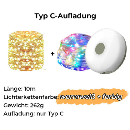 Wasserdichte Lichterkette für den Außenbereich