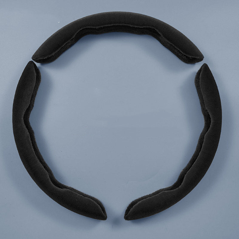 Warmer, flauschiger, rutschfester Lenkradbezug