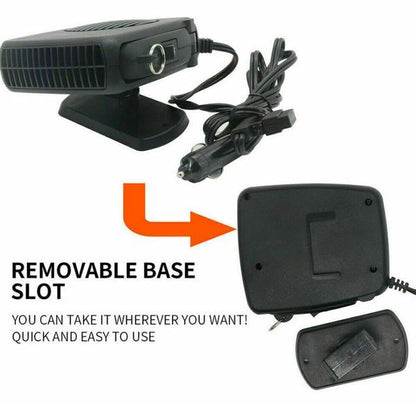 Compact Car Windshield Defroster and Heater