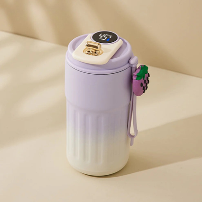 Insulated Travel Mug with LED Temperature Display - Reusable Coffee Cup, Double-Walled Thermos for Hot and Cold Beverages 5