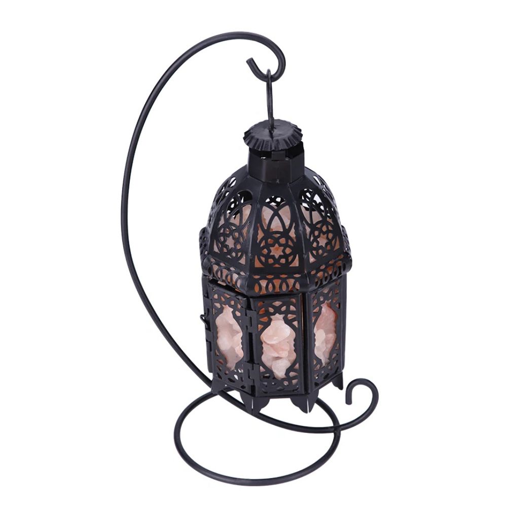 Rustic Metal Himalayan Salt Lamp