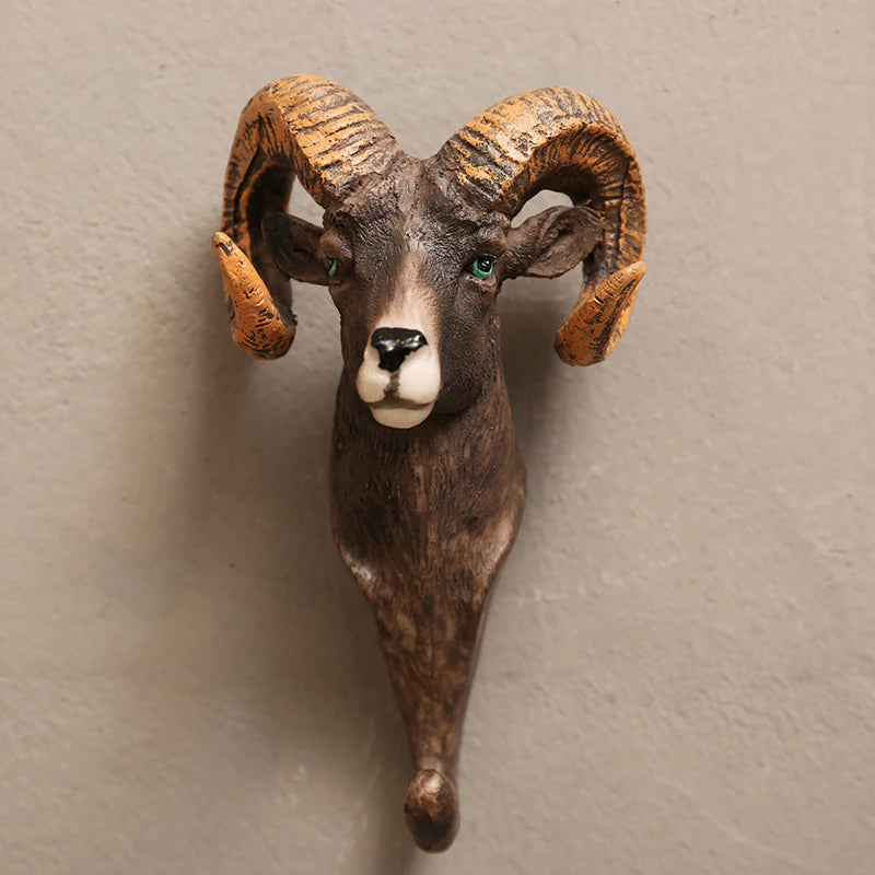 Rustikale Wandgarderobenhaken in Tierform