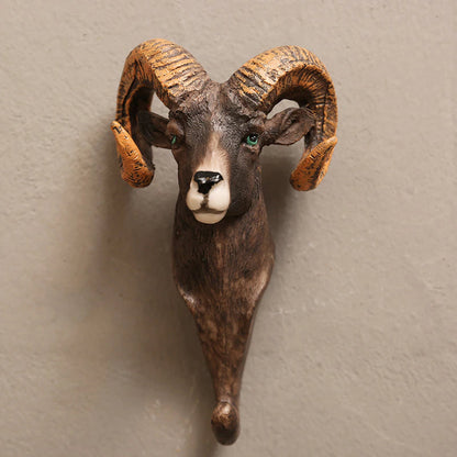 Rustikale Wandgarderobenhaken in Tierform
