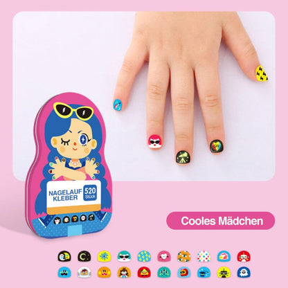 Lustiges Nagelkunst-Aufkleber-Set für Kinder