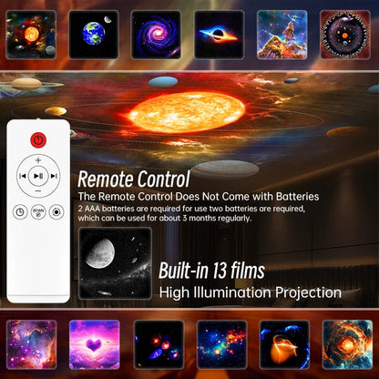 Wireless Star Projector with Built-in Bluetooth Speaker