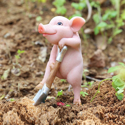Niedliche Schweinefigur als Dekoration