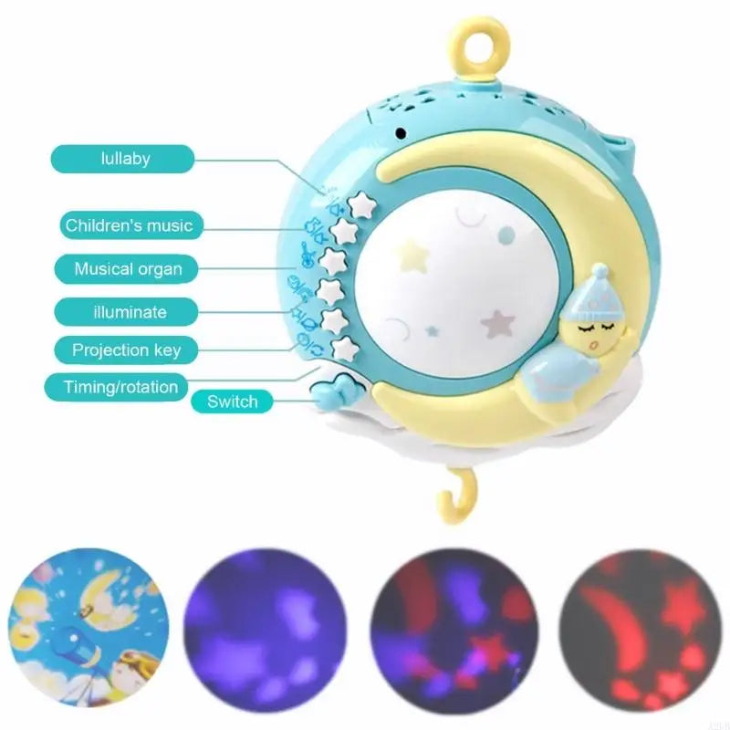 Musical Baby Crib Mobile with Lights and Remote Control