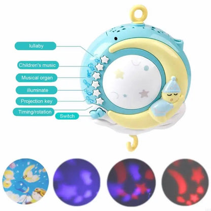 Musical Baby Crib Mobile with Lights and Remote Control