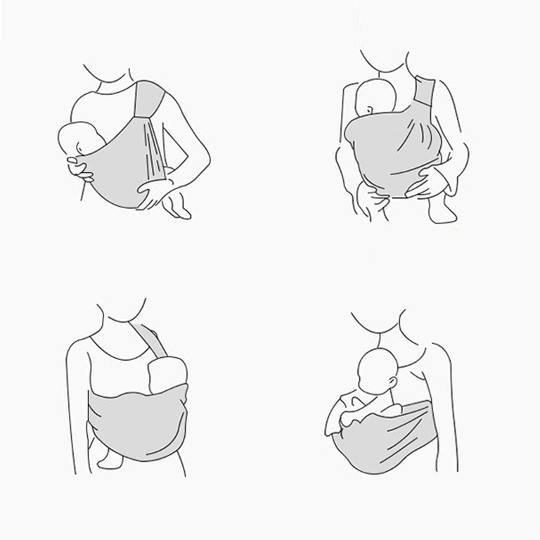 Comfortable Soft Baby Sling Carrier for Newborns