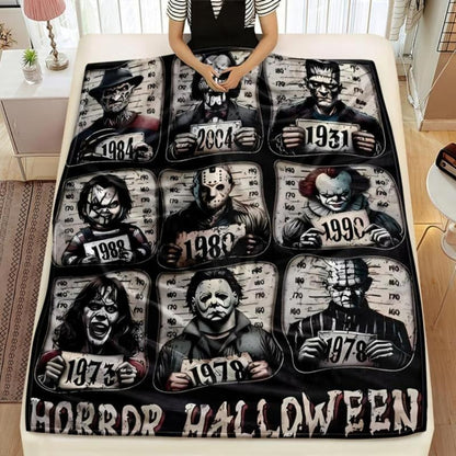 Gemütliche, humorvolle Halloween-Überwurfdecke