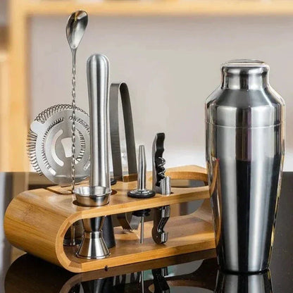 Premium Metal 10-Piece Cocktail Bar Set