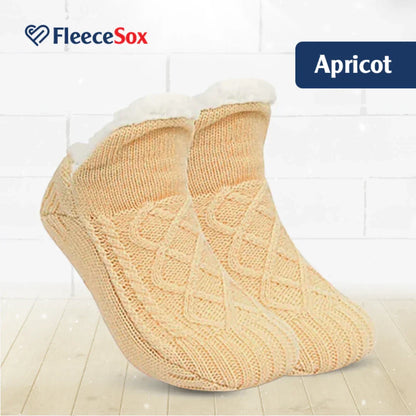 Warme, kuschelige Socken mit rutschfestem Griff