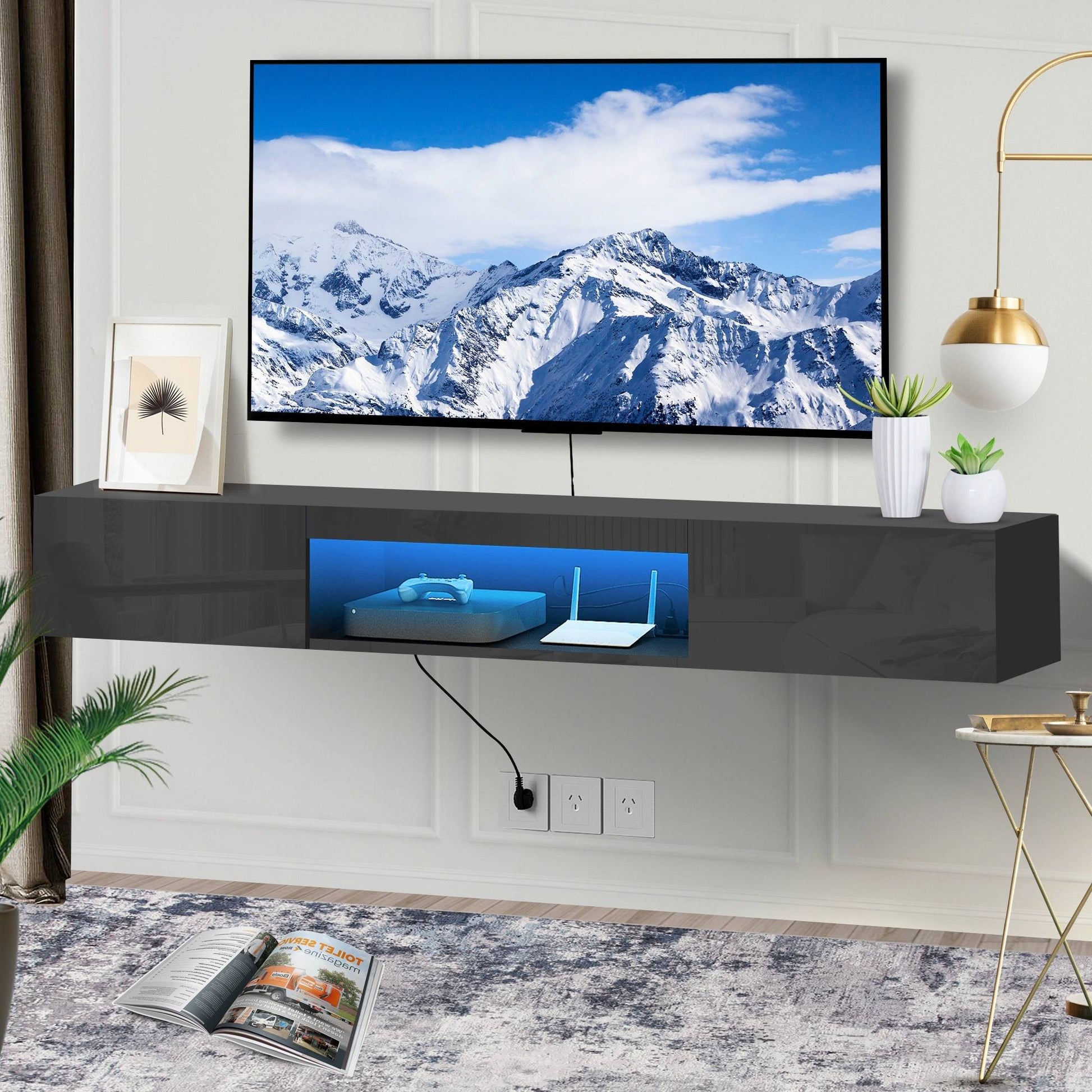 Wall Mount Slim TV Shelf - Halri