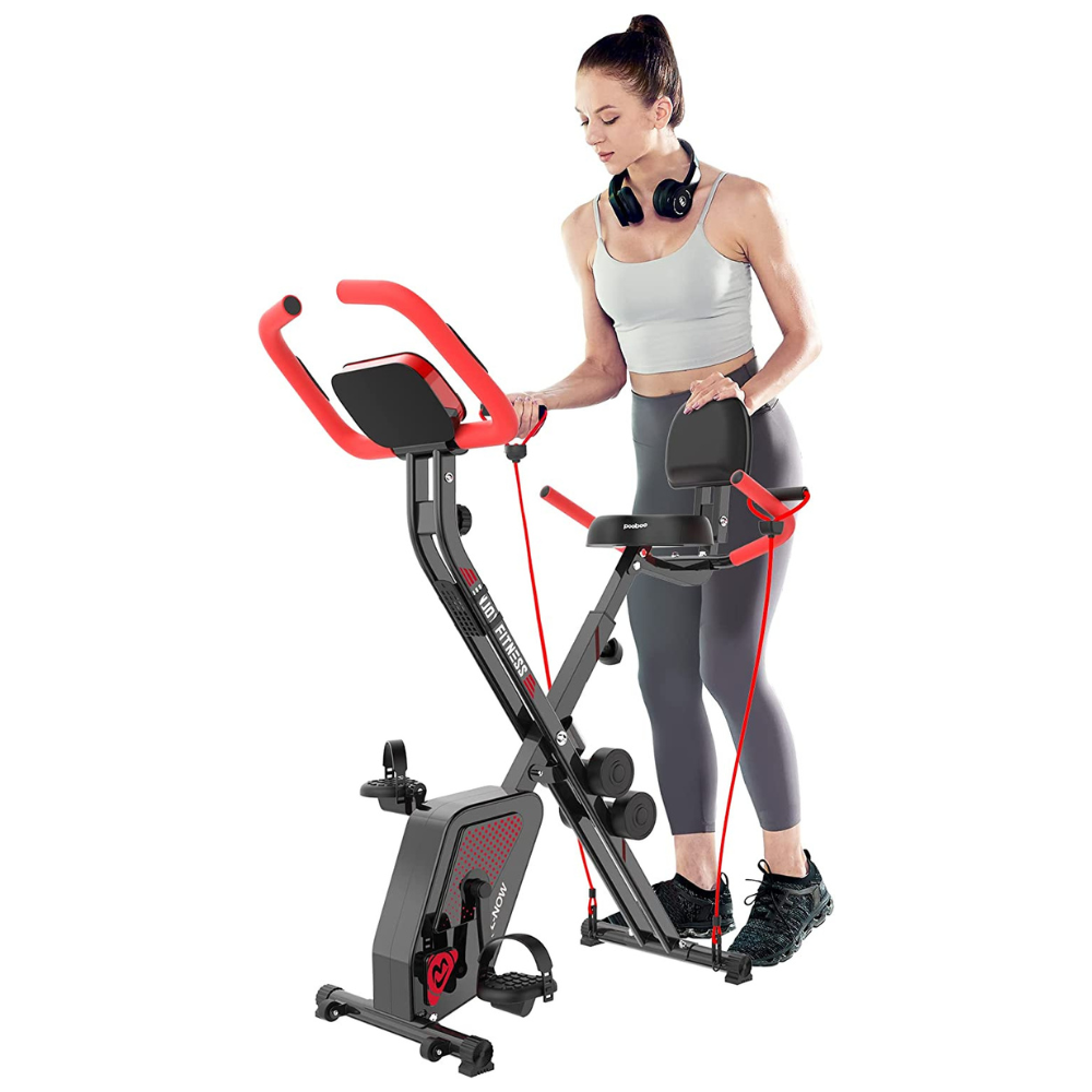 Compact Folding Recumbent Exercise Cycle Bike