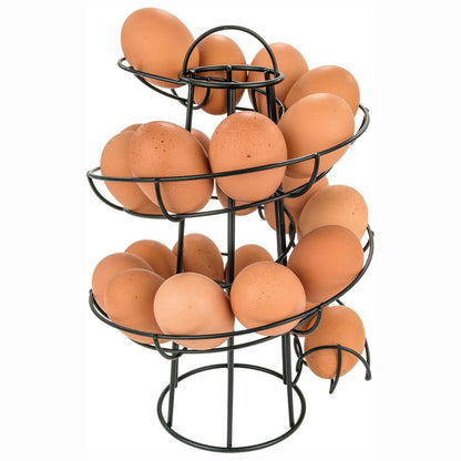 Space Saving Egg Tray Storage Organizer Rack