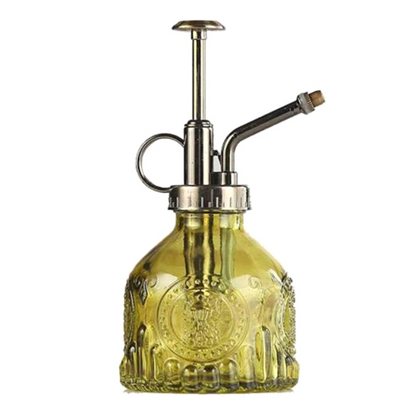 Pflanzsprühflasche aus Glas im Retro-Stil