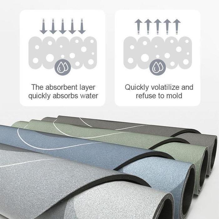Soft Non Slip Oval Bathroom Mat