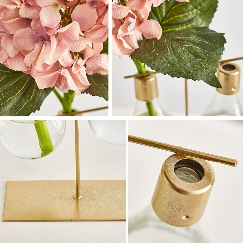 Decorative Glass Plant Vase Lamp
