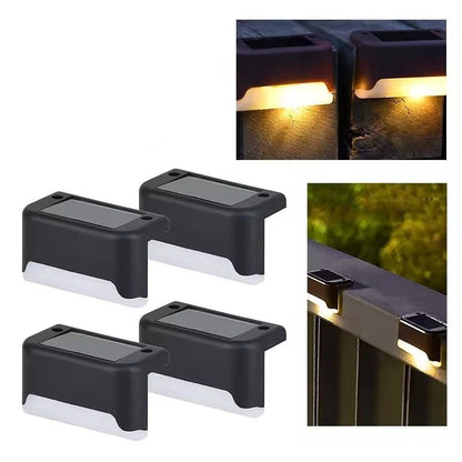 4 Pack Bright Solar Powered Deck Lights - Outdoor Waterproof - Halri
