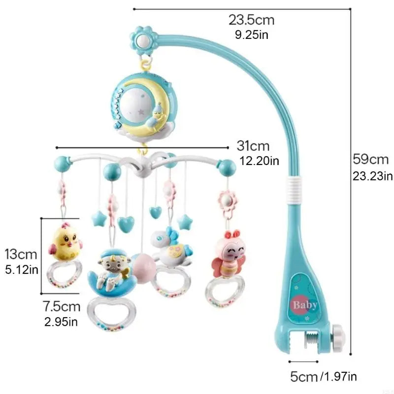 Musical Baby Crib Mobile with Lights and Remote Control