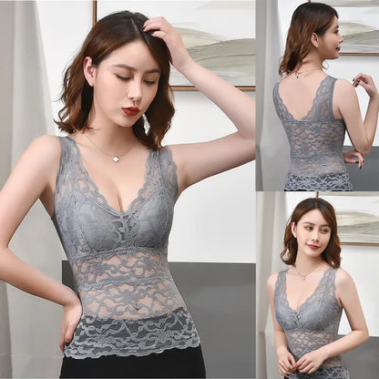 Bequemes Spitzen-Camisole-Top