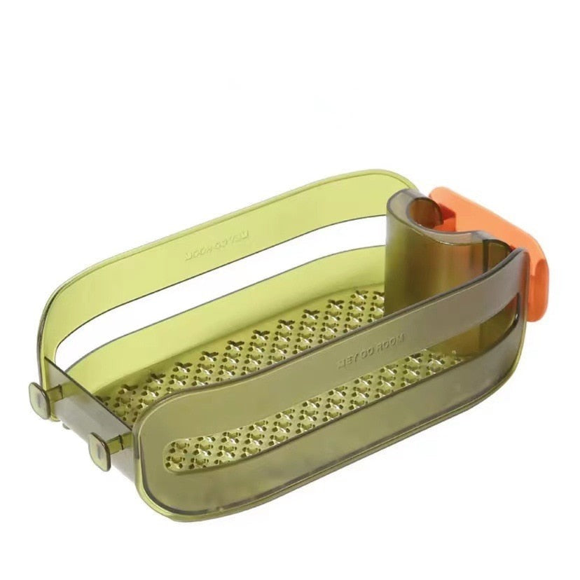 Platzsparender Spülbecken-Organizer mit Schwammhalter