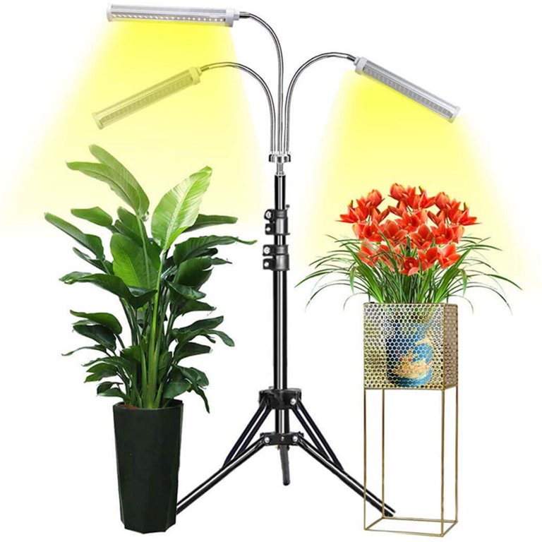 Tall LED Triple Head Grow Light for Indoor Plants
